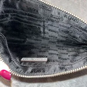 Michael Kors Monogram Gray Backpack with Silver Pouch Michael Kors | Bags | Michael Kors Monogram Gray Backpack  main image 4